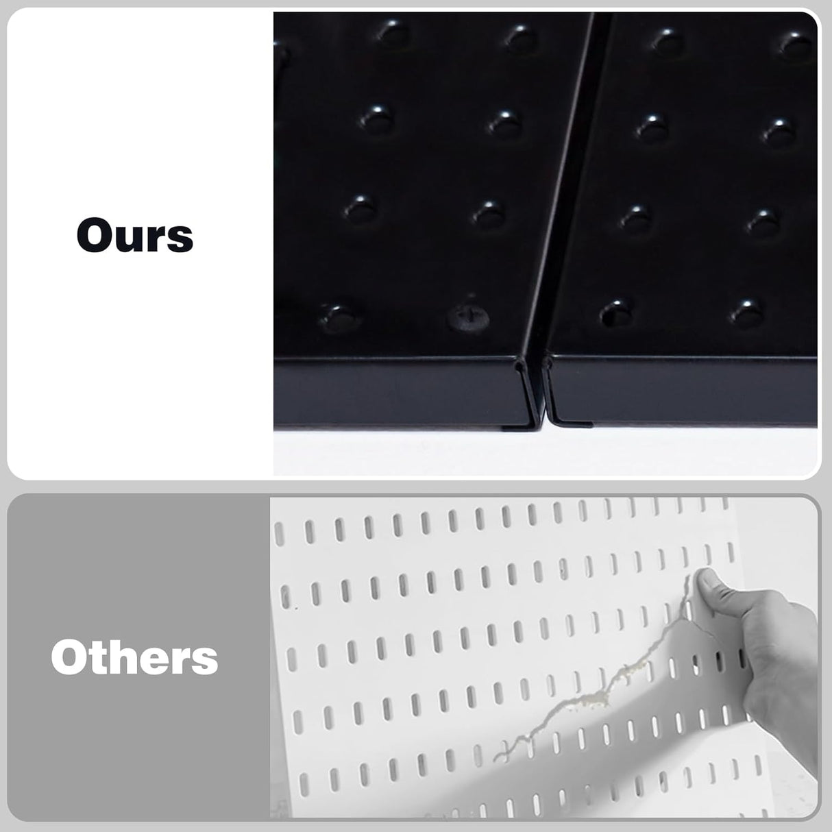 48x24 inch Black Metal Pegboard Kit for Wall Organization with Hooks, Garage Storage Bins, and Utility Tool Board, Efficient