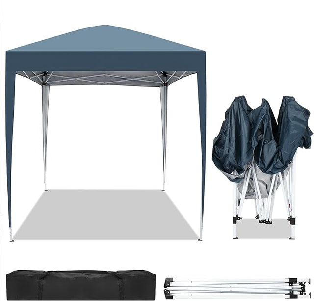 Outvita 6.5x6.5ft Pop Up Canopy Tent, Outdoor Instant Shelter Folding Canopy with Carry Bag for Commercial Events, Party,