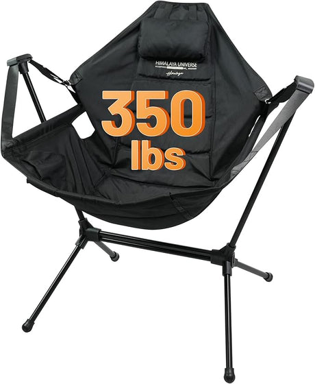 Himalaya Hammock Camping Chair, Swinging Portable Folding Camp Chairs for Adults Heavy Duty Foldable Oversized Rocker with