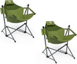 TIMBER RIDGE Hammock Camping Chair with Adjustable Backrest, Heavy Duty Folding Hammock Chair Supports 300lbs, Portable