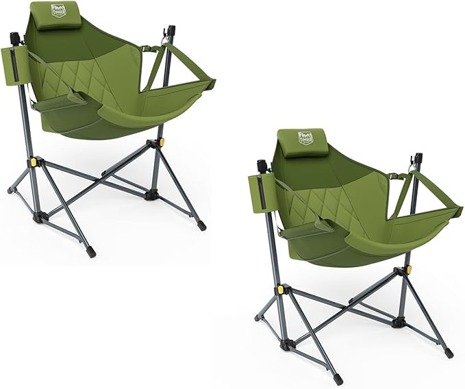 TIMBER RIDGE Hammock Camping Chair with Adjustable Backrest, Heavy Duty Folding Hammock Chair Supports 300lbs, Portable