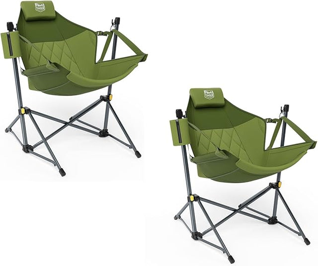 TIMBER RIDGE Hammock Camping Chair with Adjustable Backrest, Heavy Duty Folding Hammock Chair Supports 300lbs, Portable