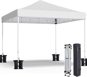 Shades 10x10 Pop Up Canopy,Heavy Duty Beach Tent with Carrying Bag for Easy Moving,Sun Shelter for