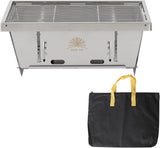 SUN-YE Charcoal Grill for IGT Table,Portable Grill with Carry Bag,Adjustable Furnace Burning Carbon Plate Height,Stainless