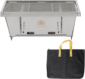 SUN-YE Charcoal Grill for IGT Table,Portable Grill with Carry Bag,Adjustable Furnace Burning Carbon Plate Height,Stainless