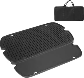 AJinTeby Cast Iron Griddle for Weber Traveler Portable Series Gas Grills Parts, Non-stick Griddle for Traveler Gas Grill,
