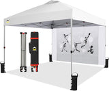 CROWN SHADES 10x10 Pop Up Canopy Tent with Game Netting - Beach Tent with One Push Setup - Outdoor Sun Shade for Events,