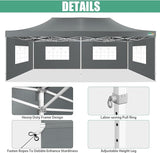 COBIZI 13x26 Pop Up Tent 13x26 Canopy with Sidewalls Heavy Duty Canopy Party Tent for Parties, Outdoor Wedding Large Event