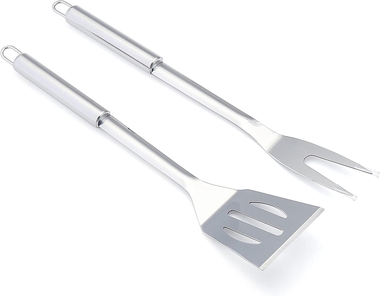 Amazon Basics 4-Piece Stainless Steel Barbeque Grilling Tool Set with Carry Bag, alternate view 5