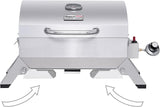 Royal Gourmet GT1001 Stainless Steel Portable Grill, 10000 BTU BBQ Tabletop Gas Grill with Folding Legs and Lockable Lid,