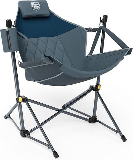 TIMBER RIDGE Hammock Camping Chair with Adjustable Backrest, Heavy Duty Folding Hammock Chair Supports 300lbs, Portable