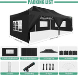 COBIZI 13x26 Pop Up Tent Heavy Duty Canopy with Removable Sidewalls Party Tent Outdoor Wedding Large Event Tent with Roller