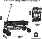 Creative Outdoor Original Folding Wagon All-Terrain Wheels, alternate view 7