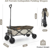 Creative Outdoor Original Folding Wagon All-Terrain Wheels, alternate view 7