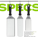 Griddle Accessories Kit for Blackstone and Camp Chef - 6 Pieces Griddle Spatula Set with 4x8 Inches Supersize Griddle