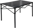 Heavy-Duty Roll-Top Table for Camping (Large) - Portable Aluminum-Top Folding Table with Steel Frame by Caddis Sports