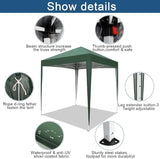 Outvita 6.5x6.5ft Pop Up Canopy Tent, Outdoor Instant Shelter Folding Canopy with Carry Bag for Commercial Events, Party,