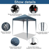 Outvita 6.5x6.5ft Pop Up Canopy Tent, Outdoor Instant Shelter Folding Canopy with Carry Bag for Commercial Events, Party,