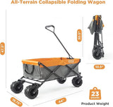 Creative Outdoor Original Folding Wagon All-Terrain Wheels, alternate view 7