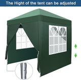 Outvita 6.5x6.5ft Pop Up Canopy Tent, Outdoor Instant Shelter Folding Canopy with 4 Side Walls and Carry Bag for Commercial