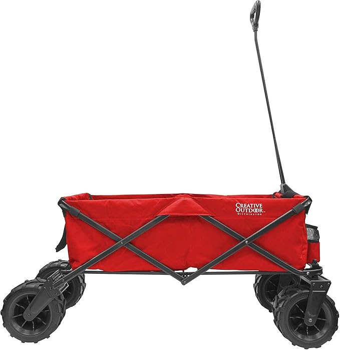 Creative Outdoor Wagon for Kids Push Pull Collapsible Stroller Giant All-Terrain Folding Cart | XXXL Monster Series Wagons |