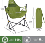 TIMBER RIDGE Hammock Camping Chair with Adjustable Backrest, Heavy Duty Folding Hammock Chair Supports 300lbs, Portable