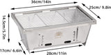 SUN-YE Charcoal Grill for IGT Table,Portable Grill with Carry Bag,Adjustable Furnace Burning Carbon Plate Height,Stainless