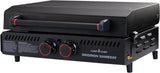 Gridiron Gameday 24" Flat Top Grill - Portable Tabletop Griddle with Hinged Lid, 24,000 BTUs, Flamethrower Ignition, Dual