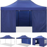 COBIZI 10x15 Pop up Canopy Heavy Duty Tent with 4 sidewalls Commercial Outdoor Canopy Event Tents All Season Wind &
