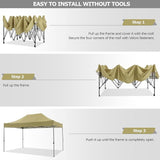 COBIZI 10x15 Heavy Duty Pop up Canopy Tent with 4 sidewalls Commercial Outdoor Canopy Wedding Party Tents for Wedding All