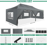 COBIZI 13x26 Pop Up Tent 13x26 Canopy with Sidewalls Heavy Duty Canopy Party Tent for Parties, Outdoor Wedding Large Event