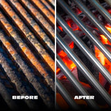 BBQ-AID All Angles BBQ Grill Brush for Outdoor Grill - Cleans All Angles, Large Wooden Handle, and Stainless Steel Bristles