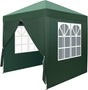 Outvita 6.5x6.5ft Pop Up Canopy Tent, Outdoor Instant Shelter Folding Canopy with 4 Side Walls and Carry Bag for Commercial