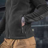 M-Tac Fleece Combat Jacket in Black, alternate view 17