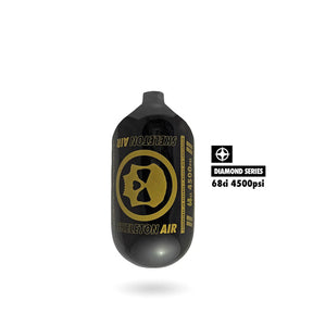 "Diamond Series" Skeleton Air Hyperlight Air Tank 68CI (BOTTLE ONLY) – Black/Gold
