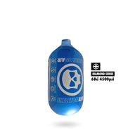 "Diamond Series" Skeleton Air Hyperlight Air Tank 68CI (BOTTLE ONLY) – Silver/Black — alternate view 3