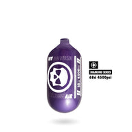 "Diamond Series" Skeleton Air Hyperlight Air Tank 68CI (BOTTLE ONLY) – Red/Black — alternate view 4