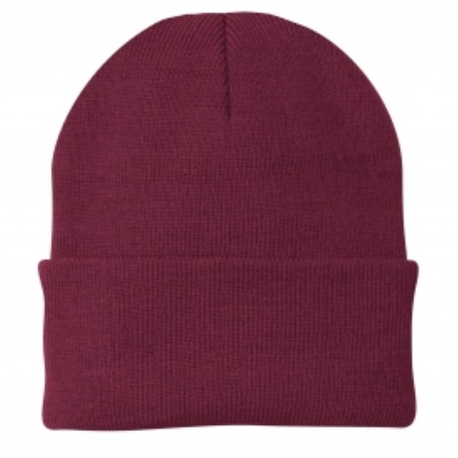 Fine Knit Watch Cap in Brown, alternate view 4