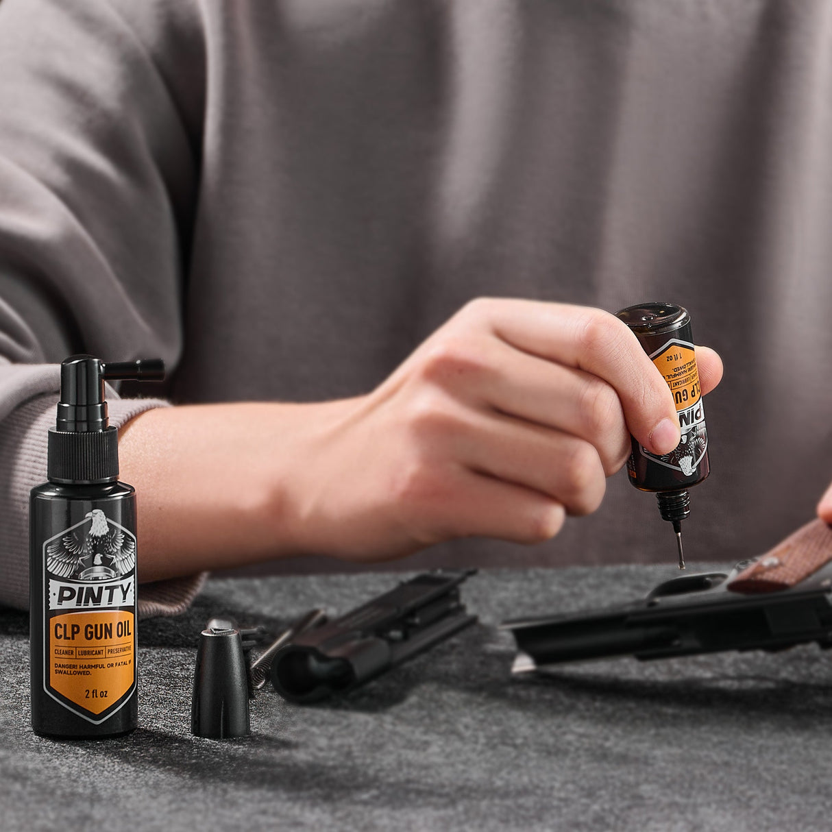 CLP Gun Oil Combo Cleaner Kit with 2 fl oz Fine Mist Sprayer & 1 fl oz Needle Oiler, alternate view 6