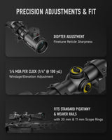 Pinty Nova 3-9x40 SFP Rifle Scope GEN II in Rangefinder, alternate view 3