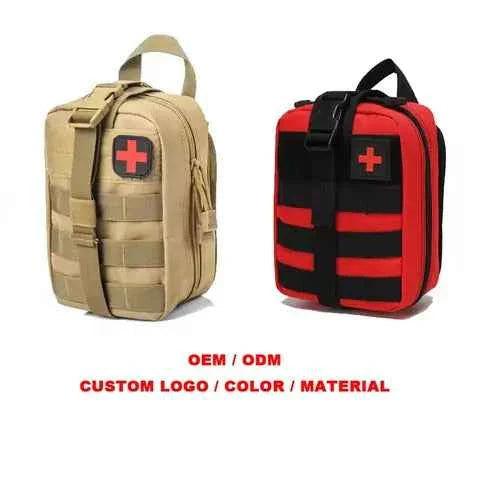 Ham Radio Go Bag with Tear-Away Velcro Back - Molle Compatible, Multi-Pocket Design for Radios, Cables, and Gear – Orange — alternate view 7