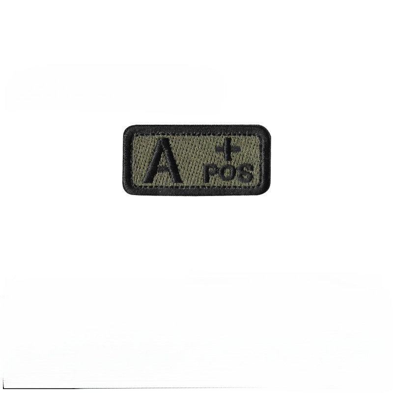 Embroidered Tactical Blood Type Patch Essential Velcro ID for First Responders, alternate view 18