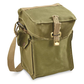 WWII Era English Haversack in OD Green