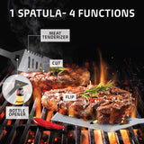 Kaluns Grilling Accessories, Dad Gifts for Christmas Grilling Gifts, Heavy Duty Stainless Steel BBQ Grill Tools Set for