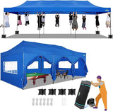 COBIZI 10x30 Pop up Canopy Tent 10x30 Canopy with Sidewalls, Heavy Duty Party Tent Tents for Parties, Foldable UPF 50+
