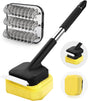 Grill Brush, Full Clean with One Set- Goldusk 19" Safe Replaceable Stainless Steel Grill Brush + Scraper + Bristle Free