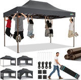 COBIZI 10x15 Pop Up Canopy Tent Heavy Duty with Sidewall, Commercial Outdoor Easy Pop Up Gazebo for Party Wedding All