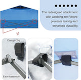 CROWN SHADES Adjustable Height on The Fly, 10x10 Pop Up Canopy - Beach Tent with One Push Setup - Easy Outdoor Sun Shade for