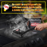 GRILLART Grill Brush Bristle Free, SteamWizards [Ultra Safe & Efficient] Grill Cleaner Brush with 1 Replacement Head, for