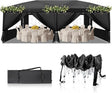 Outvita 10x20ft Pop Up Canopy Tent, Outdoor Instant Shelter Folding Canopy with 6 Side Walls and Carry Bag for Commercial